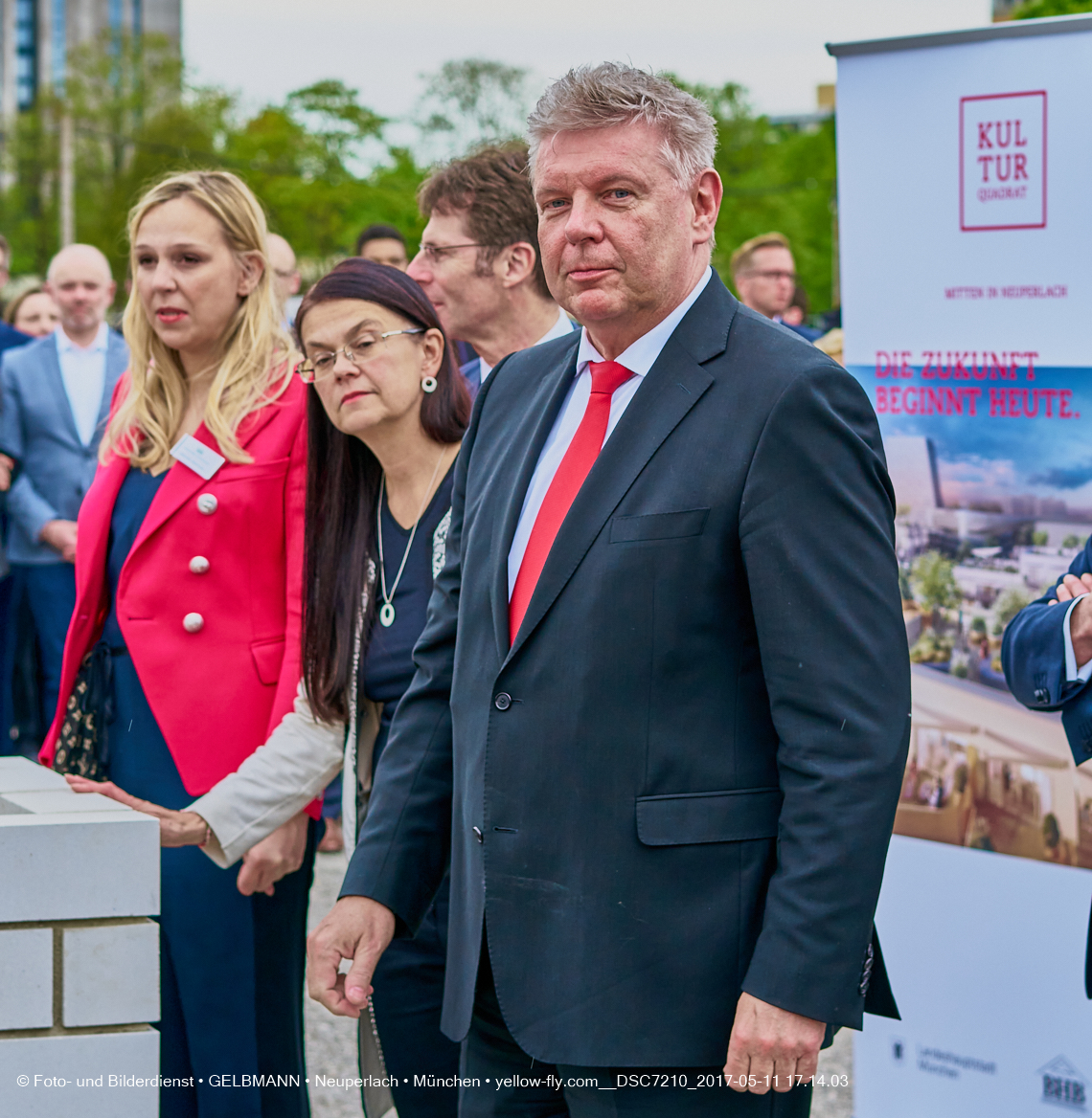 11. Mai 2017 - Grundsteinlegung für die LOGE und dem Kulturquadrat in Neuperlach